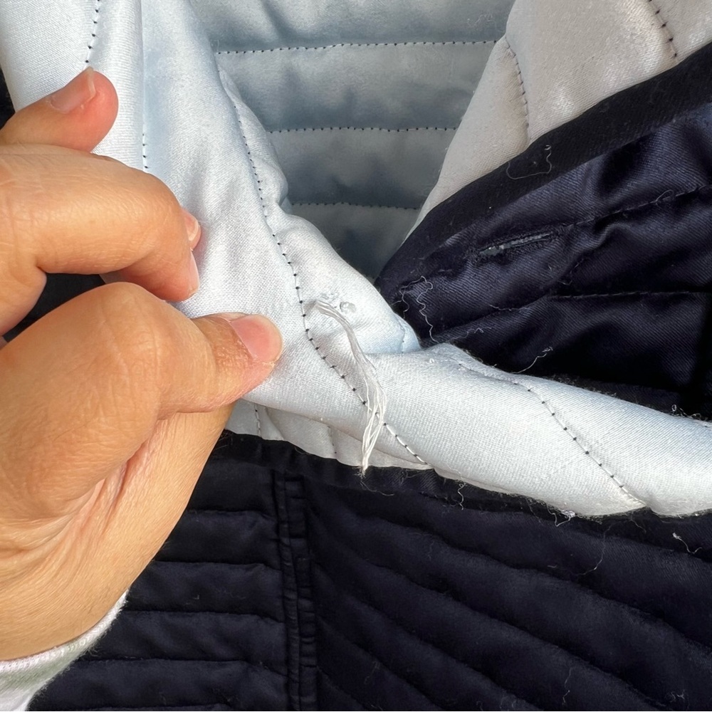 UO Quilted Satin Colorblock Jacket - Size Small - Winter Spring - Picture 5 of 7